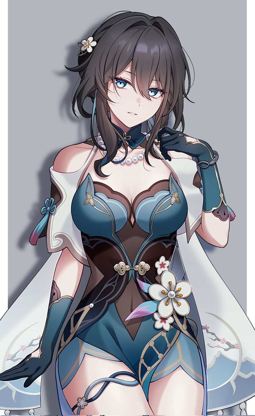 ruan mei (honkai and 1 more) drawn by pochimaru_(marumaru_wanwan)