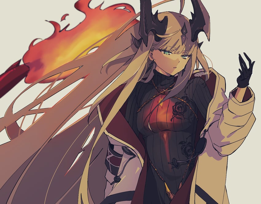 reed and reed the flame shadow (arknights) drawn by citron80citron
