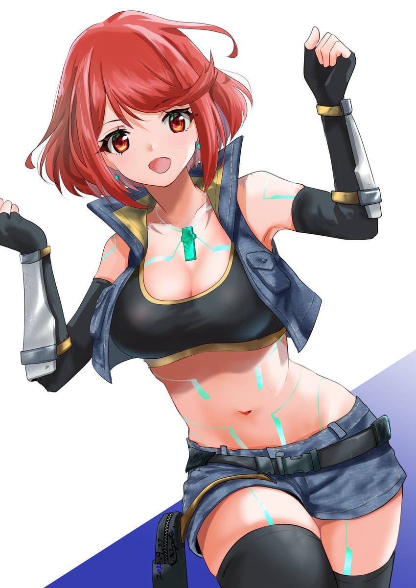 pyra and sena (xenoblade chronicles and 1 more) drawn by nayuta-kanata