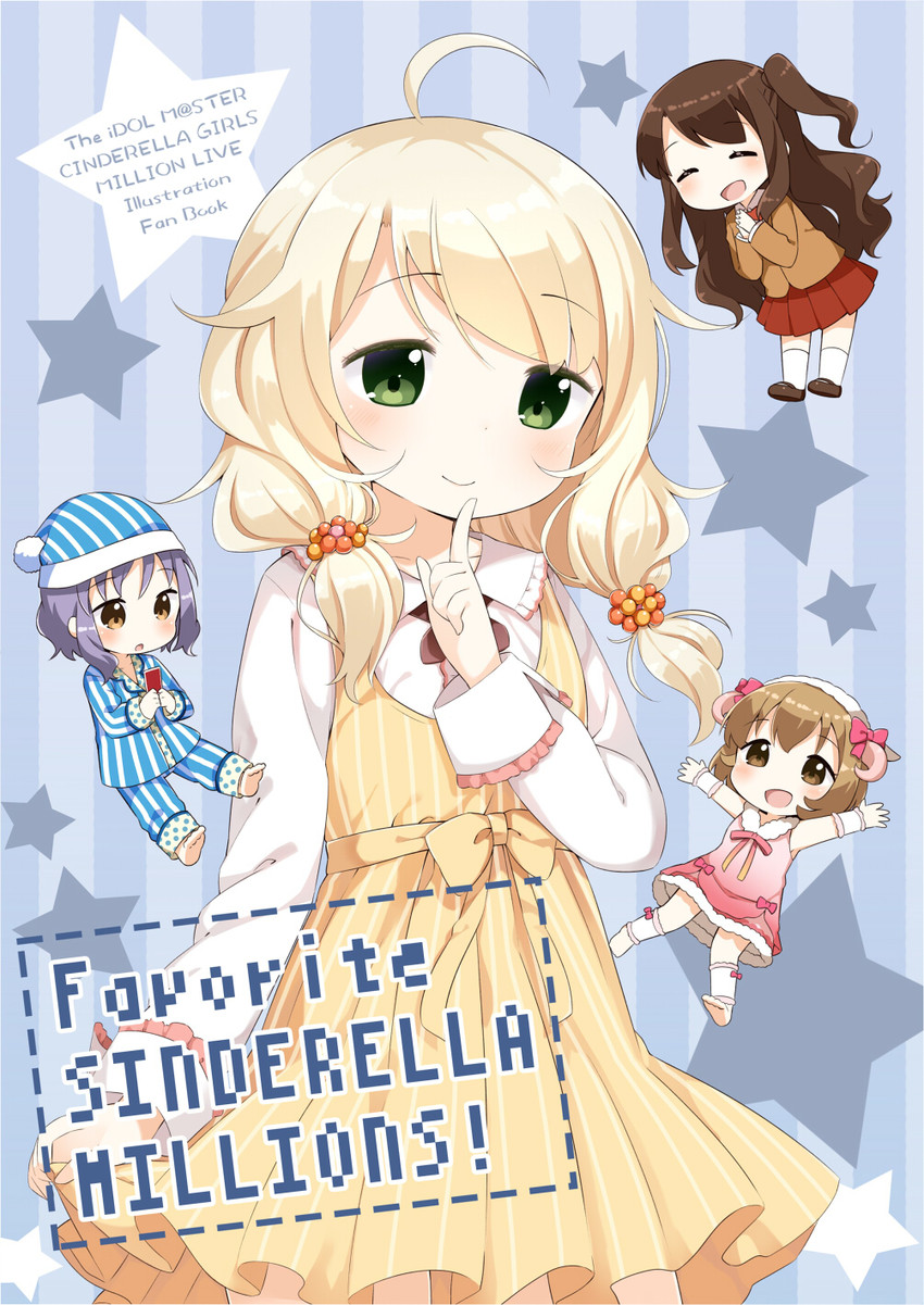 shimamura uzuki, makabe mizuki, yusa kozue, and koga koharu (idolmaster and 2 more) drawn by muku_(muku-coffee)