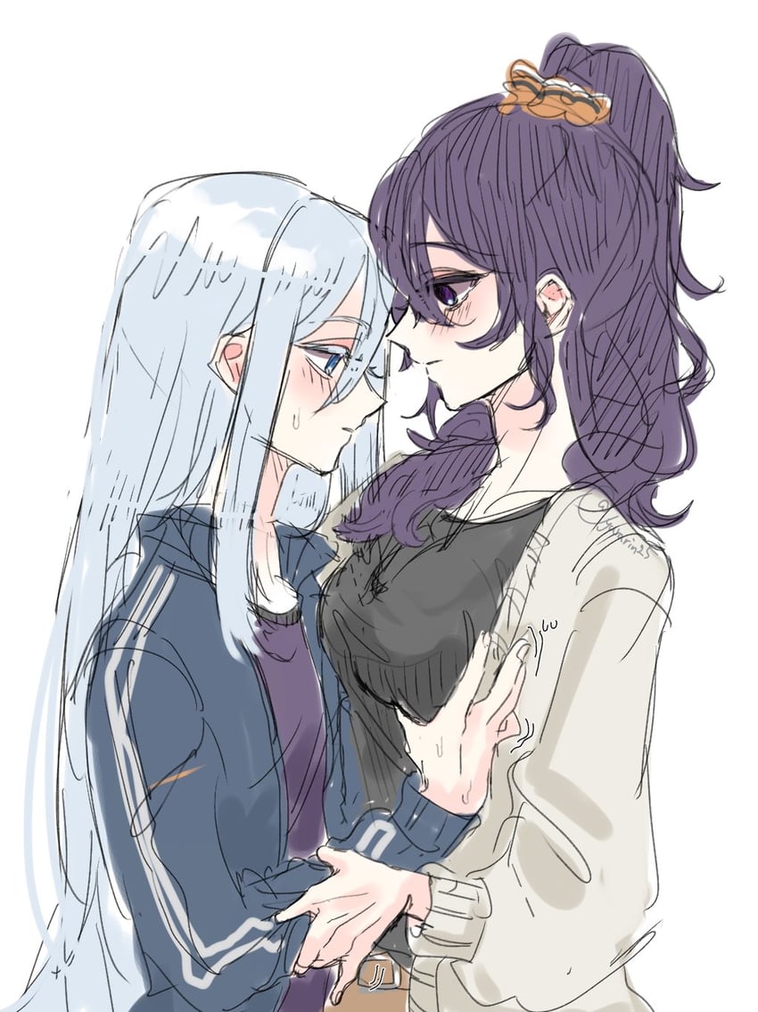 asahina mafuyu and yoisaki kanade (project sekai) drawn by yurarin25