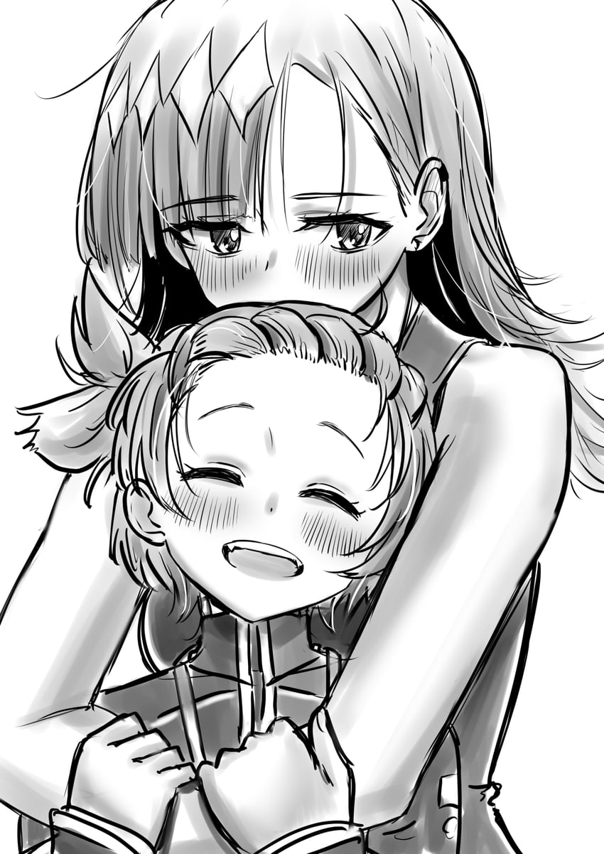 yuitsuka inori and okazaki iruka (medalist) drawn by hakase_yurisuki
