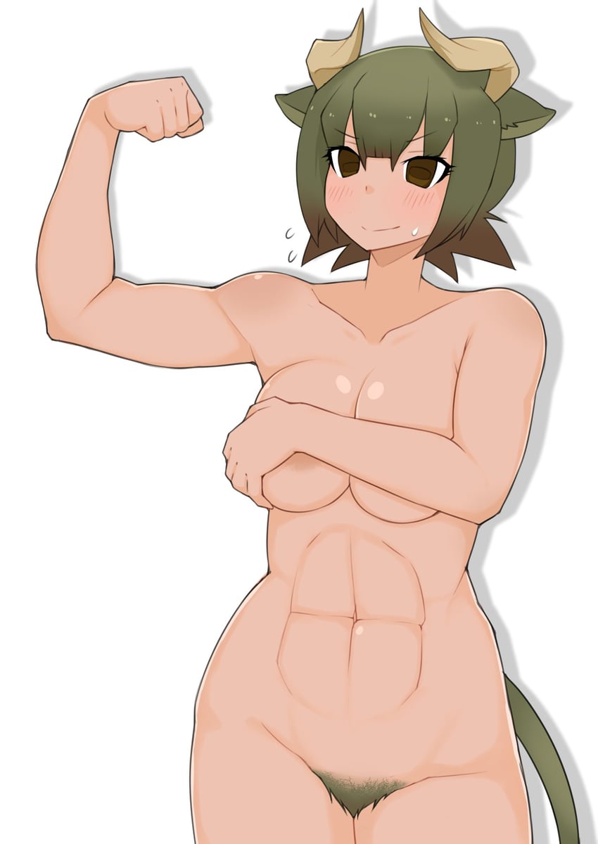 aurochs (kemono friends and 1 more) drawn by illu_(illu_stratos)