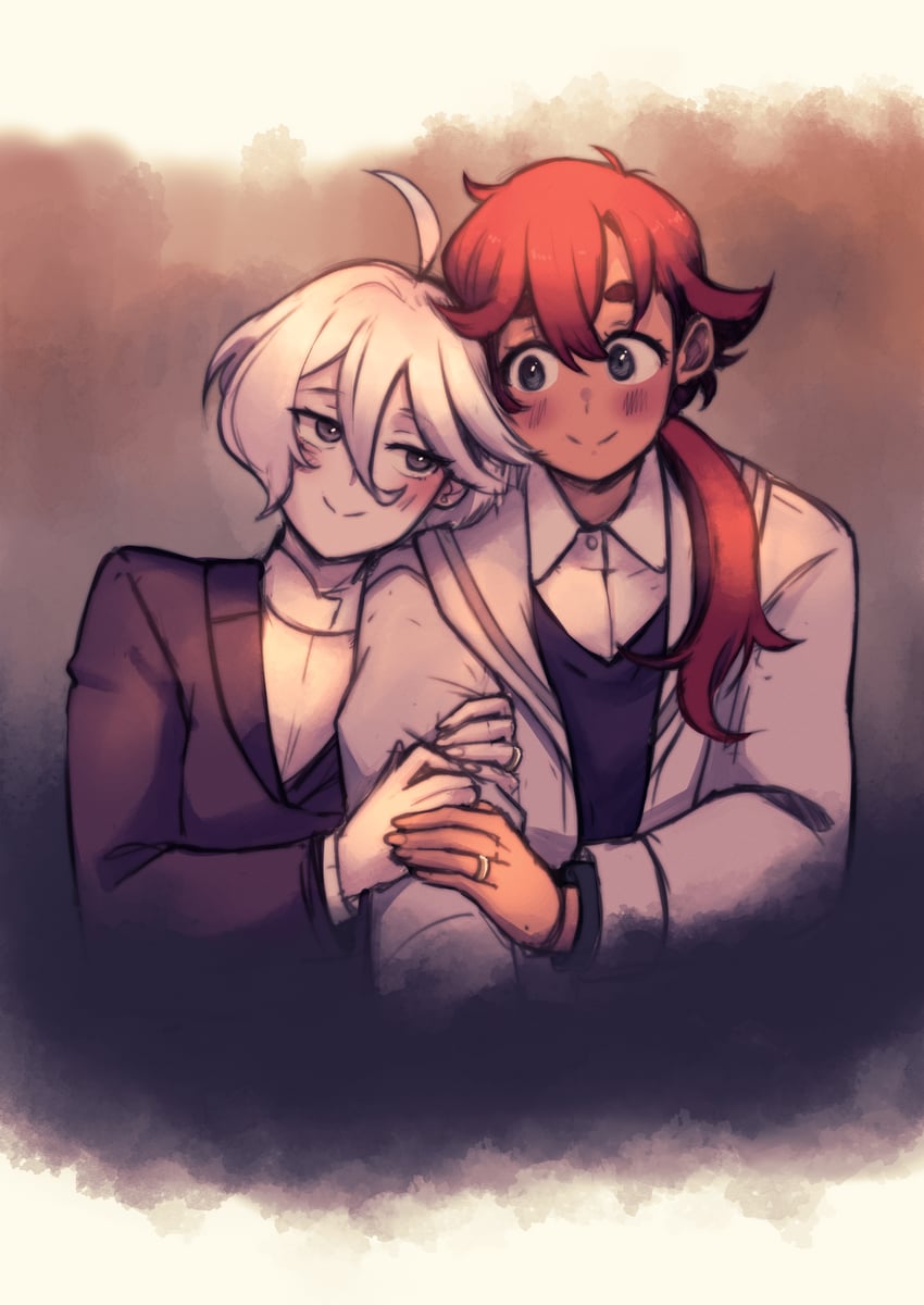 suletta mercury and miorine rembran (gundam and 1 more) drawn by akiosketch