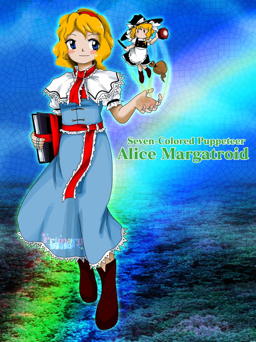 kirisame marisa and alice margatroid (touhou and 1 more) drawn by primary_dragon