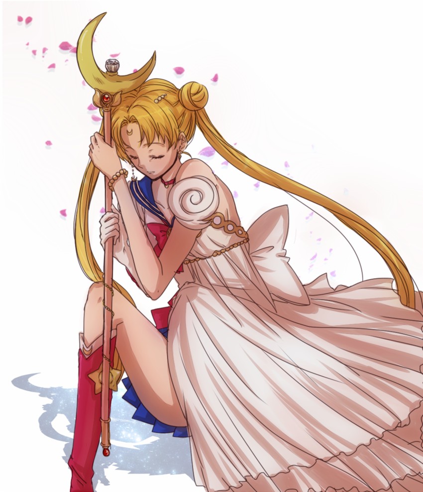 tsukino usagi, sailor moon, and princess serenity (bishoujo senshi sailor moon) drawn by natsu10722