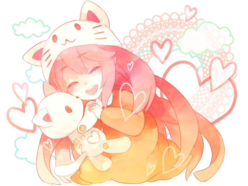 megurine luka (vocaloid and 1 more) drawn by macco