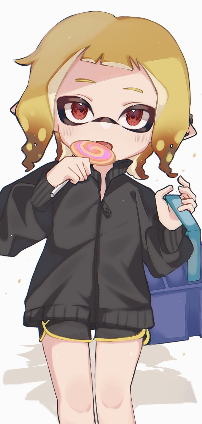 inkling player character and inkling girl (splatoon and 1 more) drawn by yn_uo0