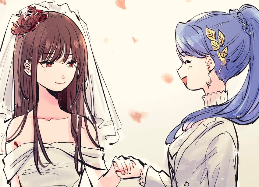 yanagi mion and hanamura shiki (heaven burns red) drawn by kulfiq
