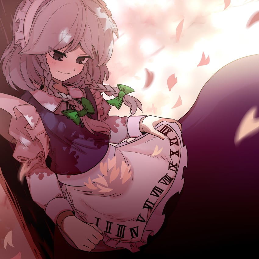 izayoi sakuya (touhou and 1 more) drawn by ichirugi