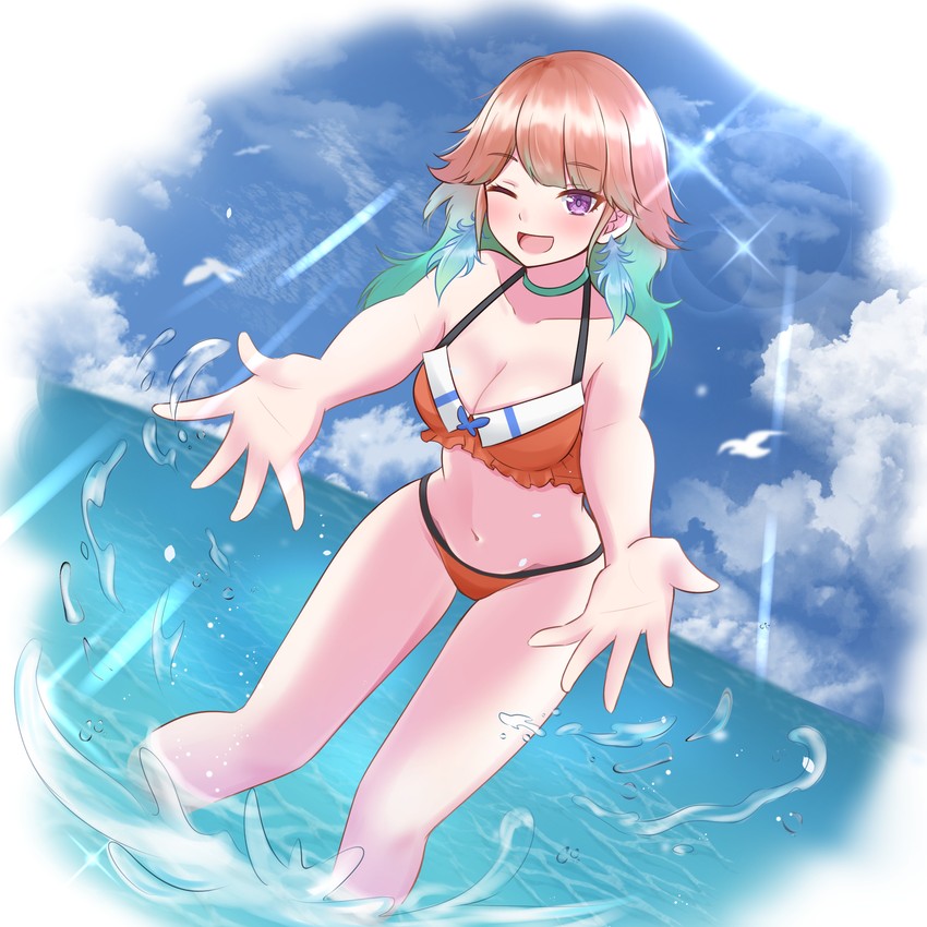 takanashi kiara (hololive and 1 more) drawn by jigurii