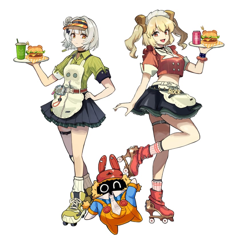 burnice white, anby demara, and crispyboo (zenless zone zero) drawn by watasi_tokimi