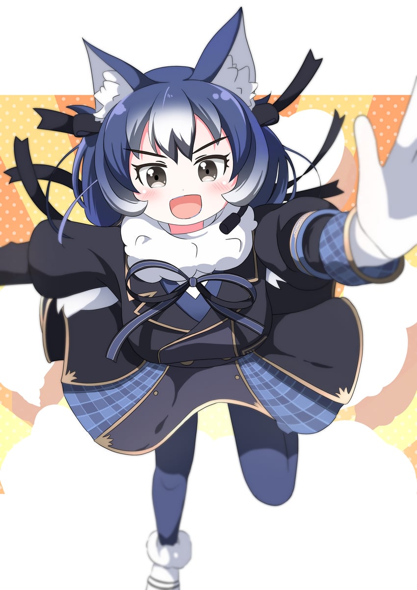 dire wolf (kemono friends and 1 more) drawn by shiratsuki_(cpmk8242)