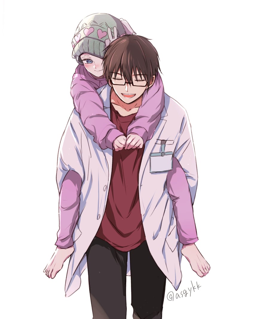 amamiya gorou and tendouji sarina (oshi no ko) drawn by asgykk