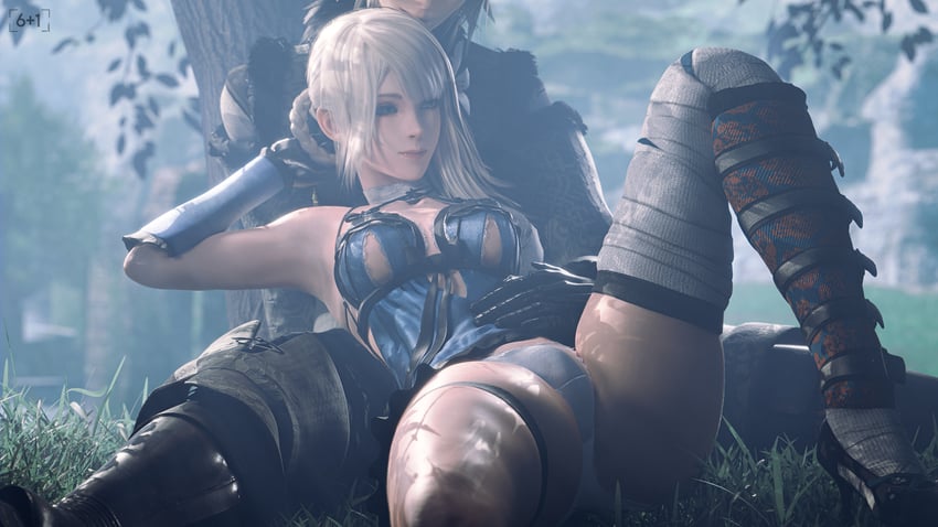 kaine and nier (nier) drawn by seven_(sixplusone)