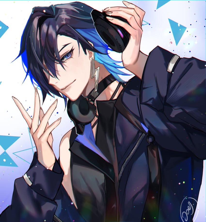 yugo asuma (nijisanji and 1 more) drawn by joey_ruvoa