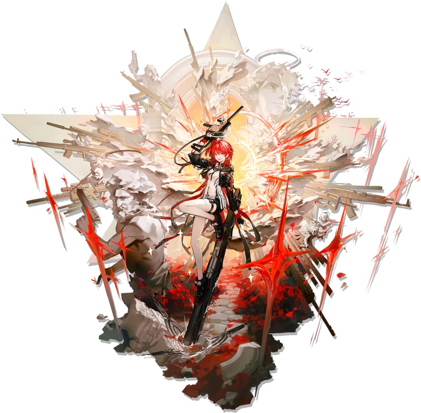 exusiai and exusiai the new covenant (arknights) drawn by huanxiang_heitu