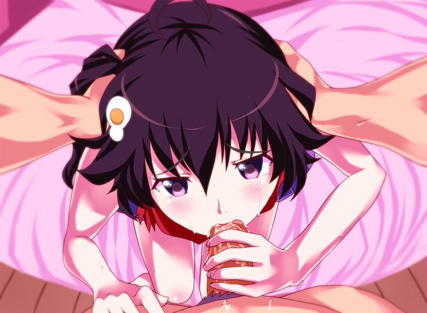 araragi karen (monogatari and 1 more) drawn by aldehyde