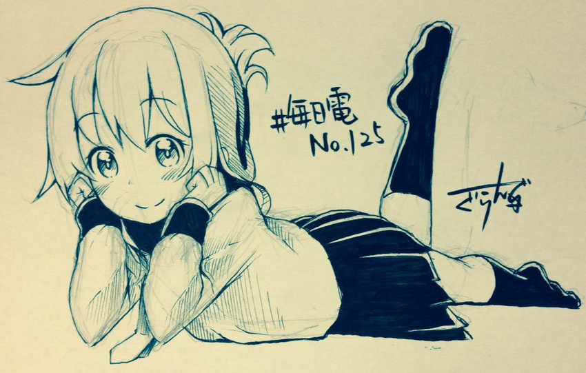 inazuma (kantai collection) drawn by gurande_(g-size)