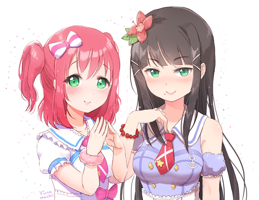 kurosawa dia and kurosawa ruby (love live! and 1 more) drawn by runamochi
