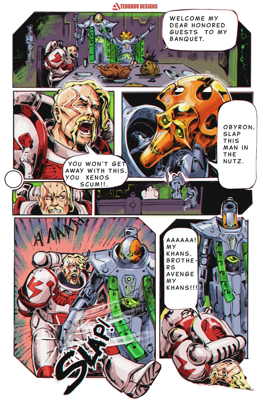 adeptus astartes, zahndrekh, and vargard obyron (warhammer 40k) drawn by seyartsmind