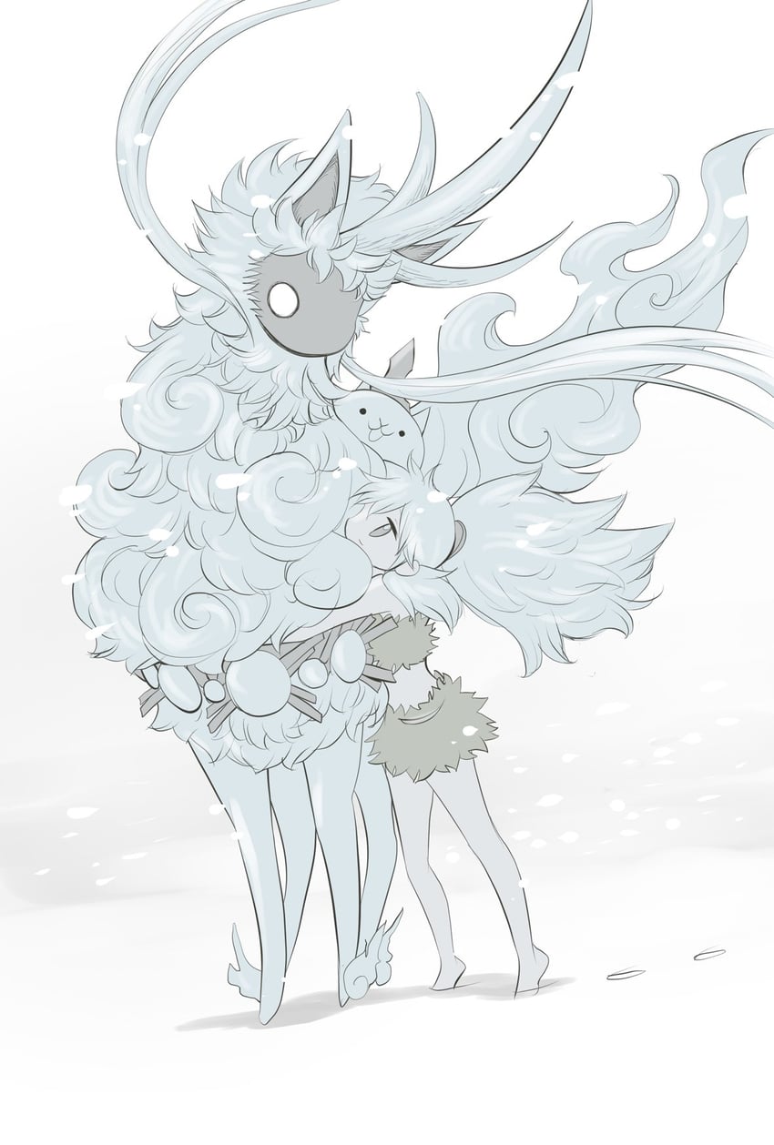 cat, ururun wolf, and elder beast naala (nyanko daisensou) drawn by murayamawataru