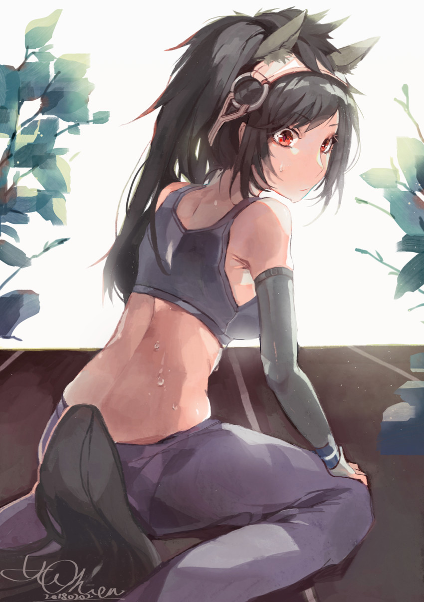 brown thoroughbred (kemono friends) drawn by yu_chien_(yuchien4221)