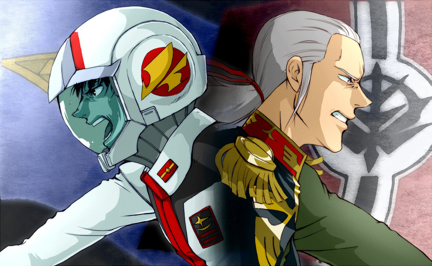 kou uraki and anavel gato (gundam and 1 more) drawn by mugi_(mugi24)