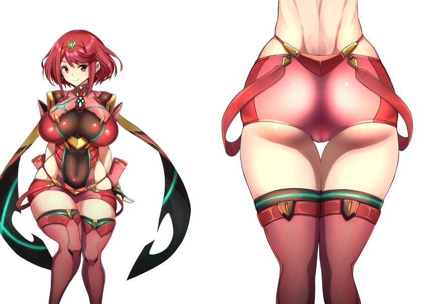 pyra (xenoblade chronicles and 1 more) drawn by nuezou