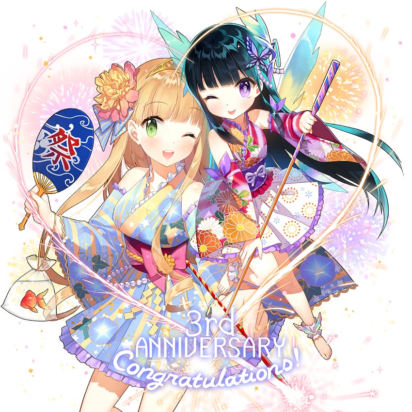 lina princella and anna (uchi no hime-sama ga ichiban kawaii) drawn by salt_(salty)