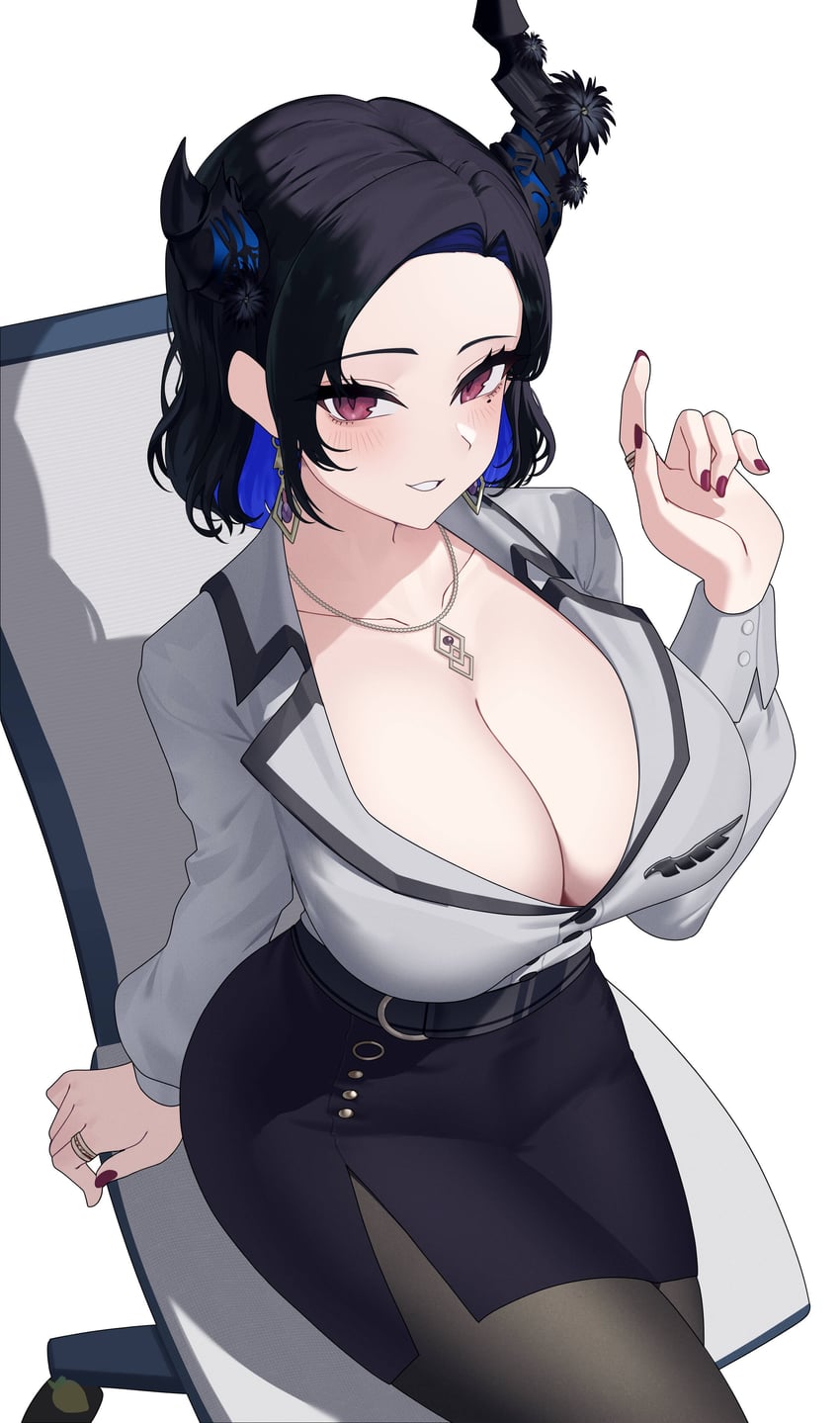 nerissa ravencroft (hololive and 1 more) drawn by giyeodeo