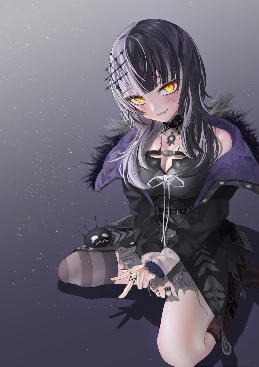 shiori novella and yorick (hololive and 1 more) drawn by satoki