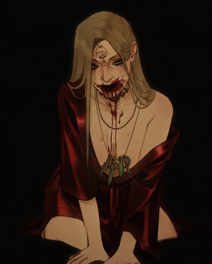 bela dimitrescu (resident evil and 1 more) drawn by vivi_llain