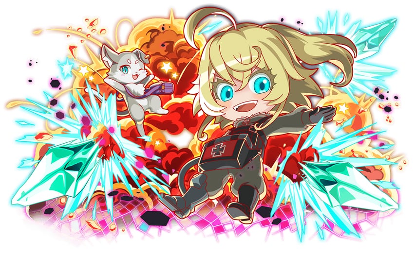 tanya degurechaff and puck (re:zero kara hajimeru isekai seikatsu and 3 more)
