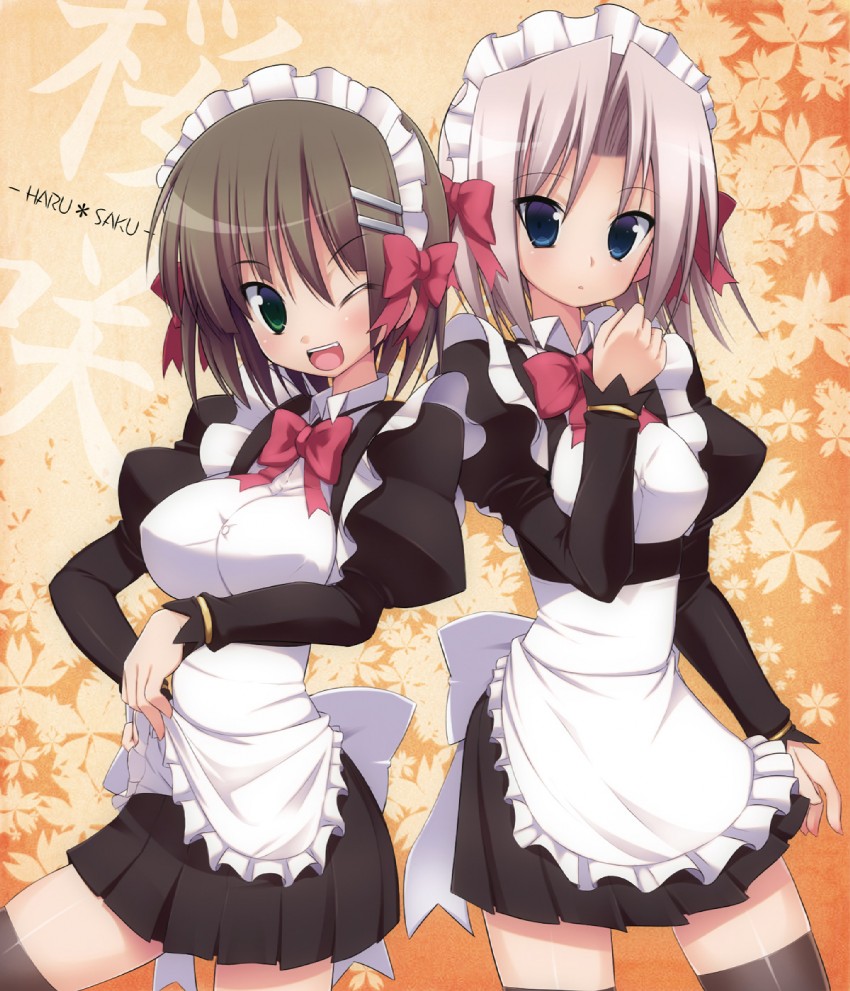 aizawa sakuya and harukaze chiharu (hayate no gotoku!) drawn by hoppege