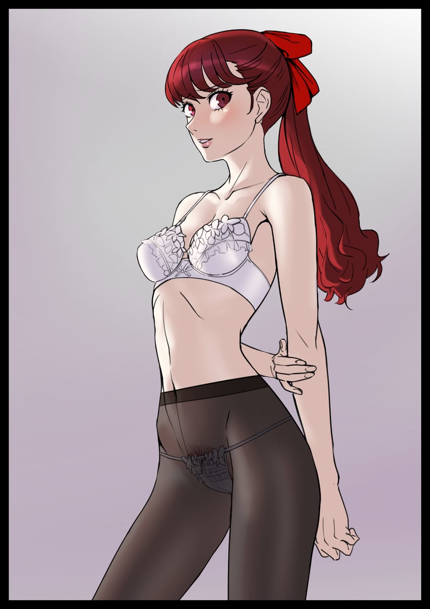 yoshizawa kasumi (persona and 2 more) drawn by akisora