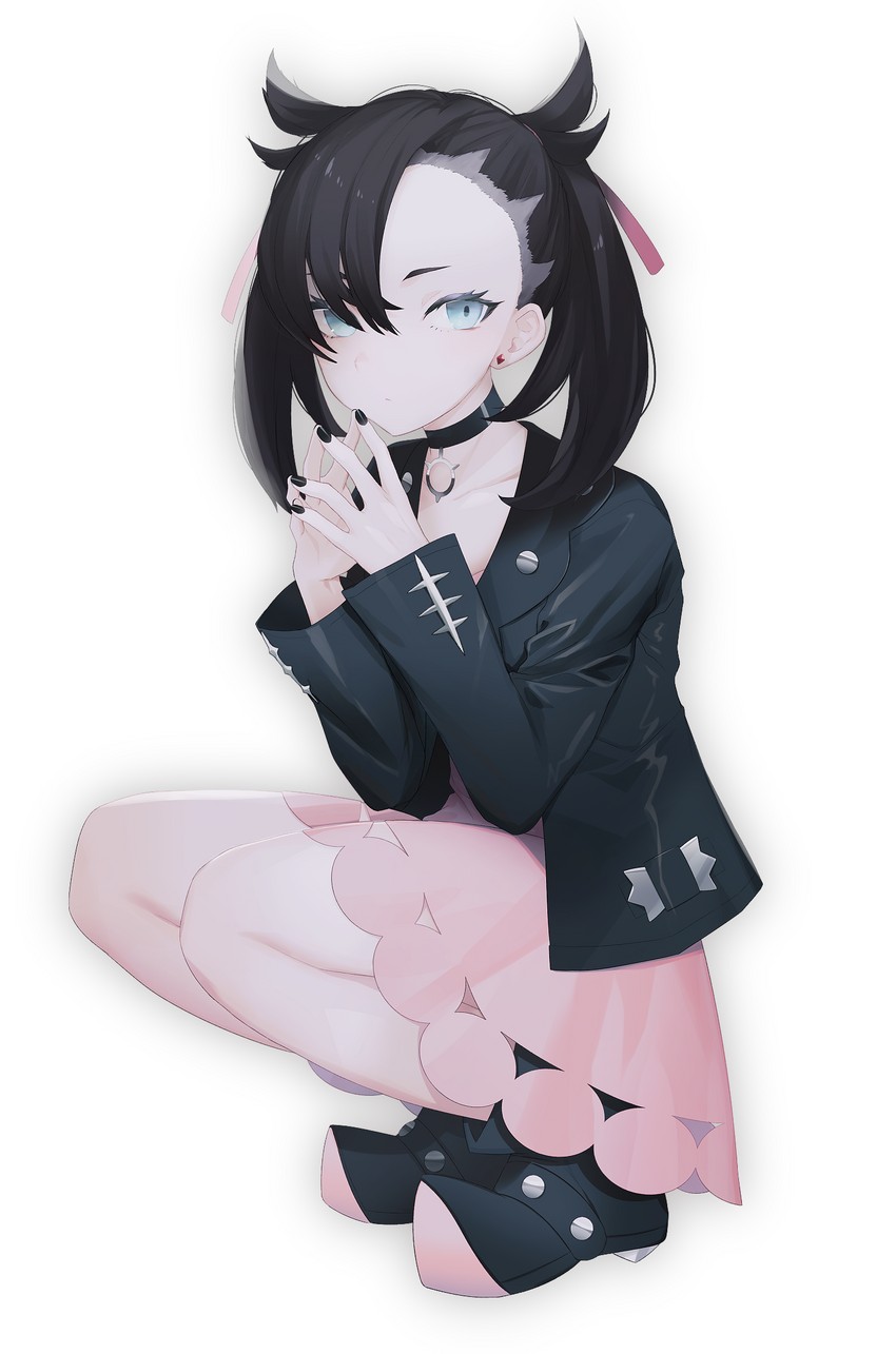 marnie (pokemon and 1 more) drawn by migihidari_(puwako)