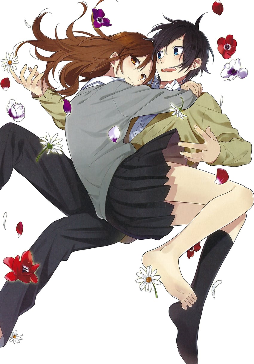 miyamura izumi and hori kyouko (hori-san to miyamura-kun) drawn by hagiwara_daisuke