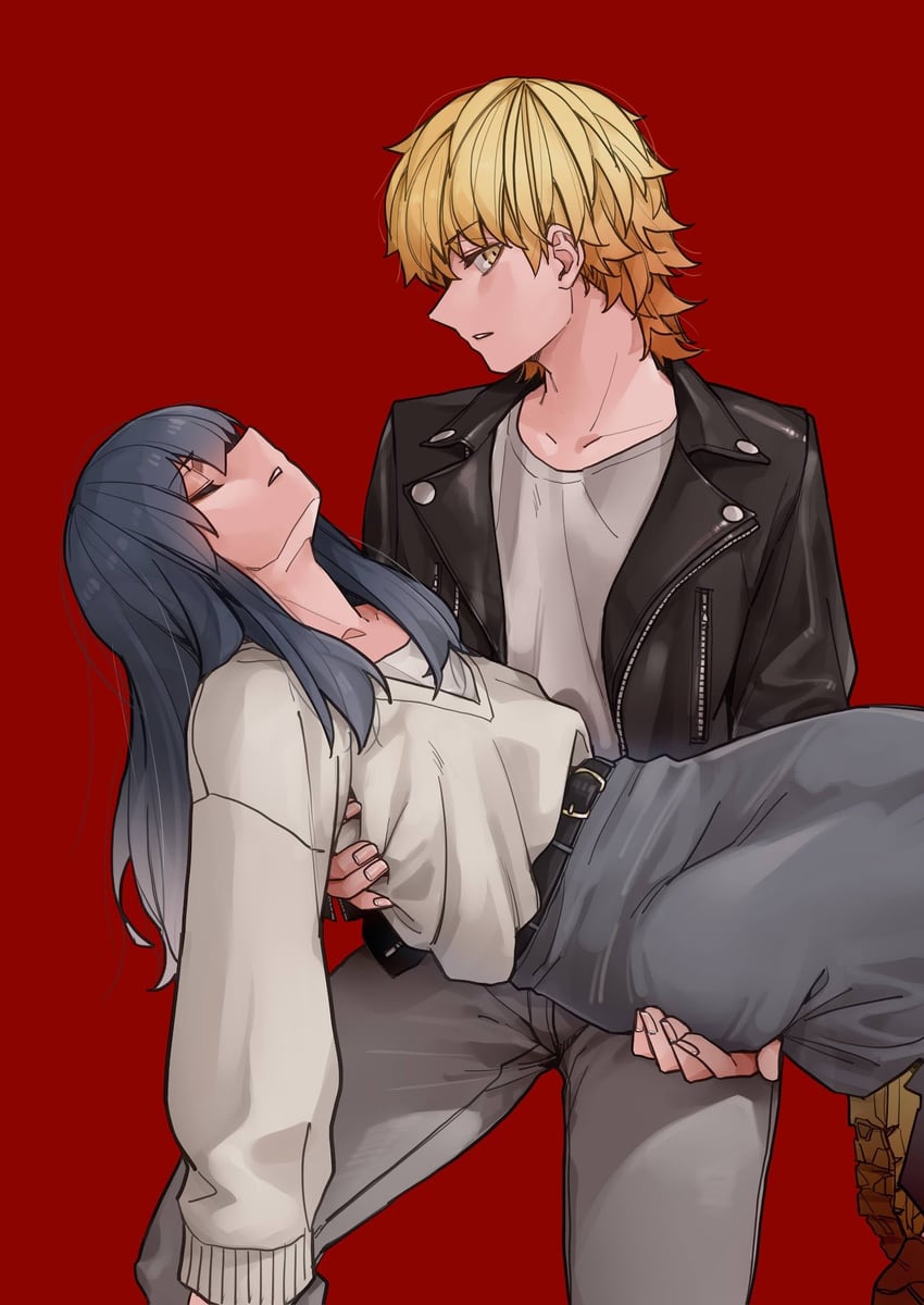 rindou hazuki and akizakura iori (ikemen joshi to josou danshi) drawn by tadd_(tatd)