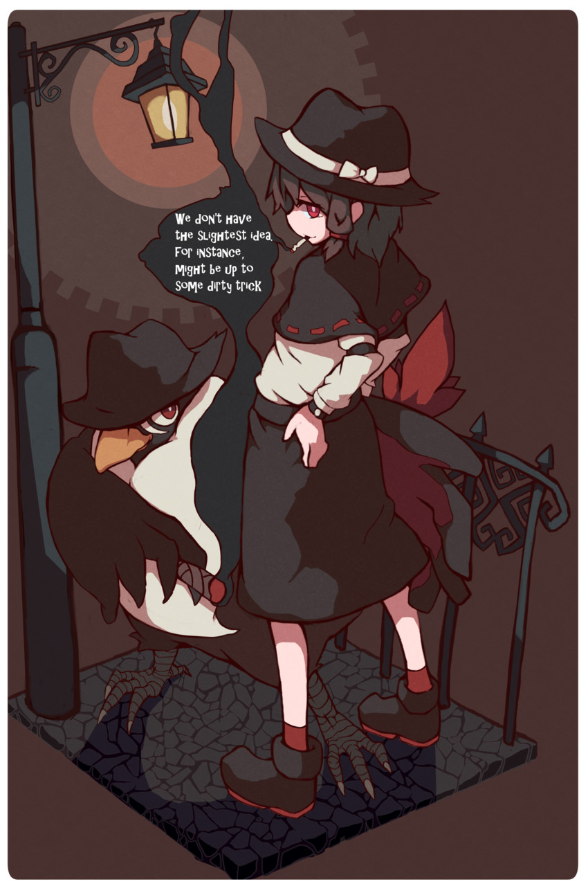 usami renko and honchkrow (touhou and 1 more) drawn by nal_(naru-1)