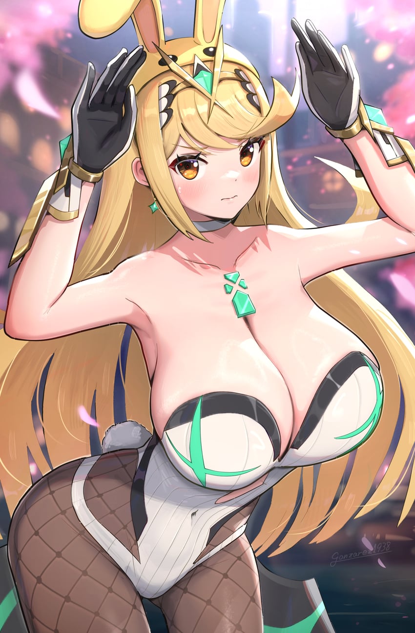 mythra (xenoblade chronicles and 1 more) drawn by gonzarez