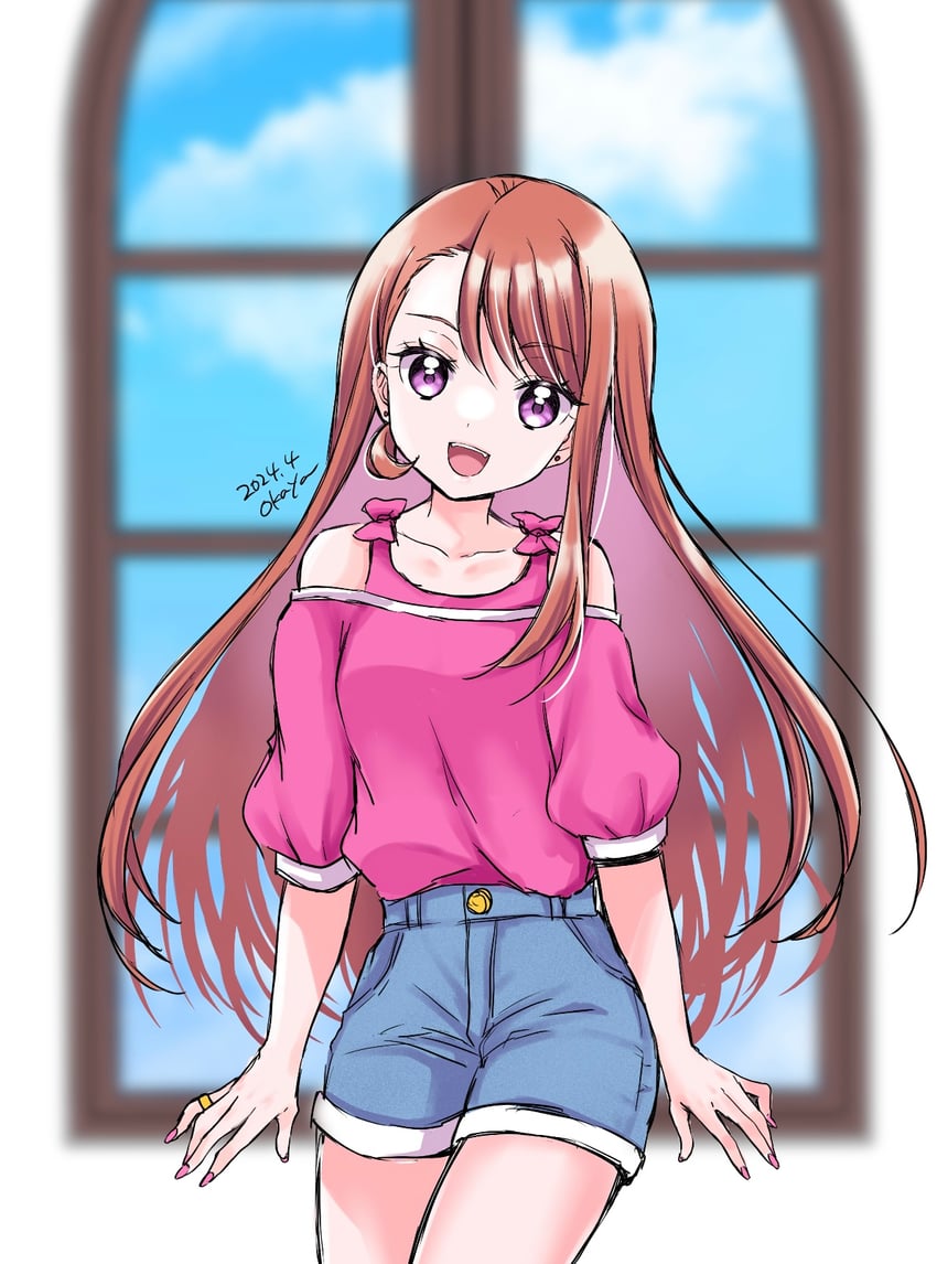 hijiri ageha (precure and 1 more) drawn by okayashi