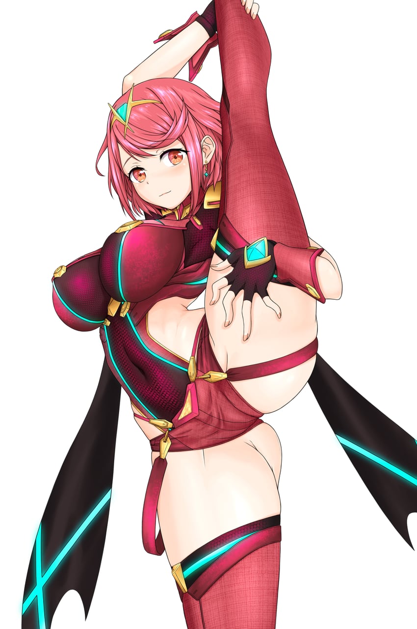 pyra (xenoblade chronicles and 1 more) drawn by feichu_keju