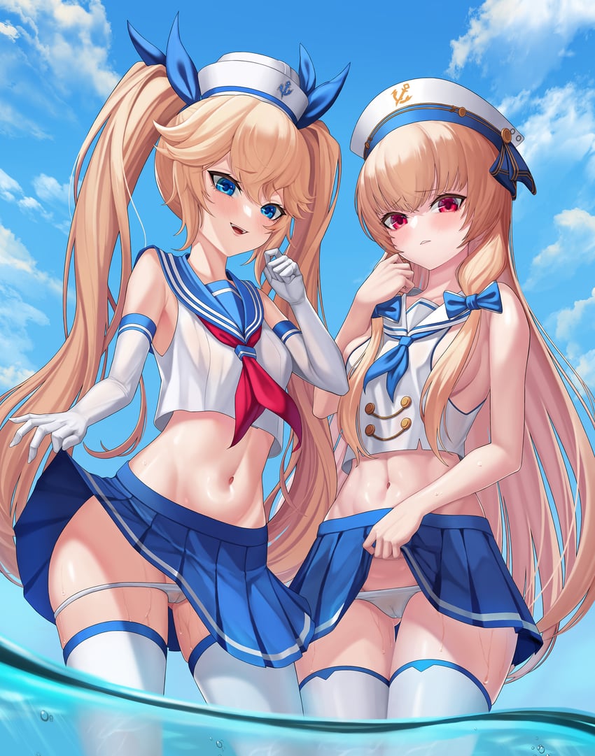 thetis and sirene (last origin) drawn by fins_(pixiv29142276)