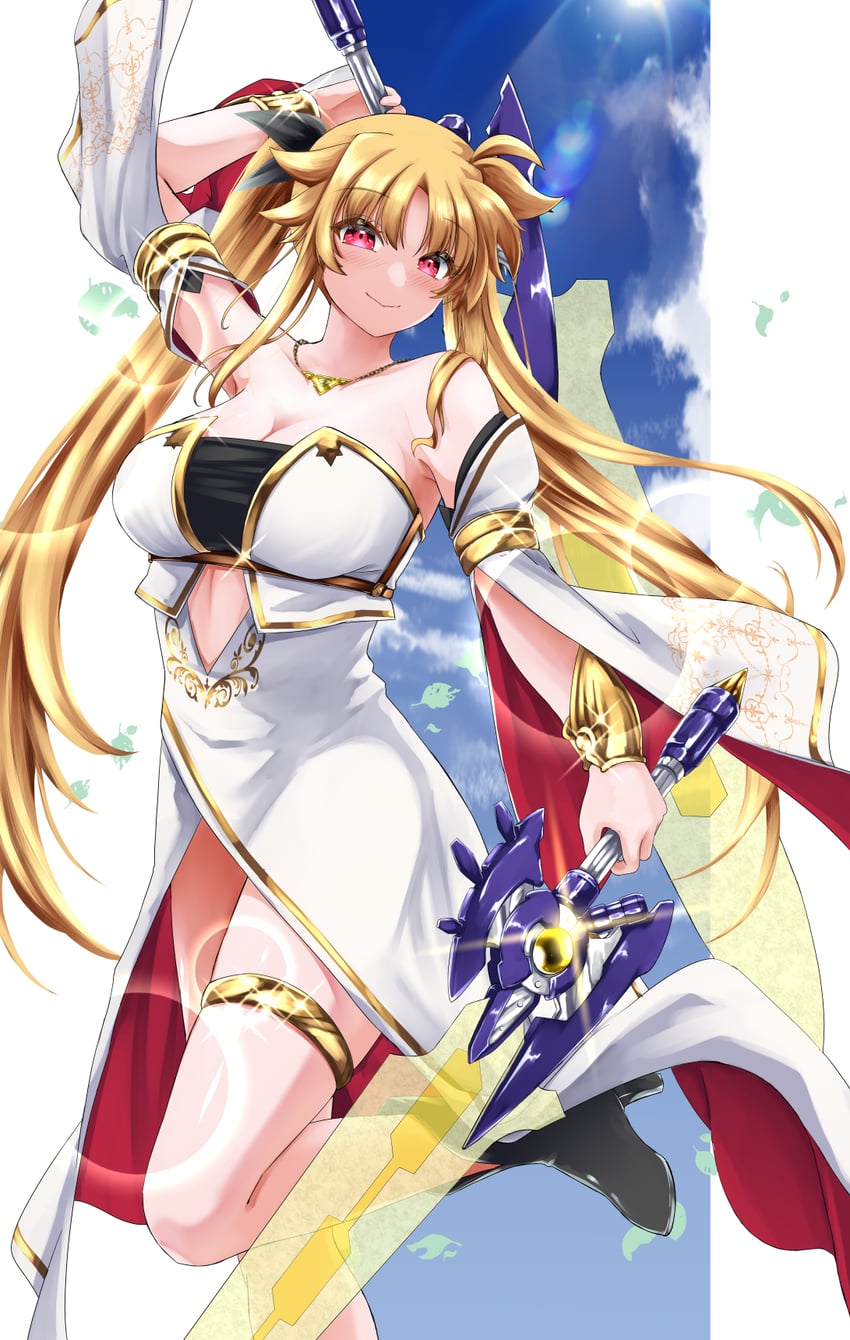 fate testarossa and bardiche (lyrical nanoha and 5 more) drawn by sougetsu_izuki