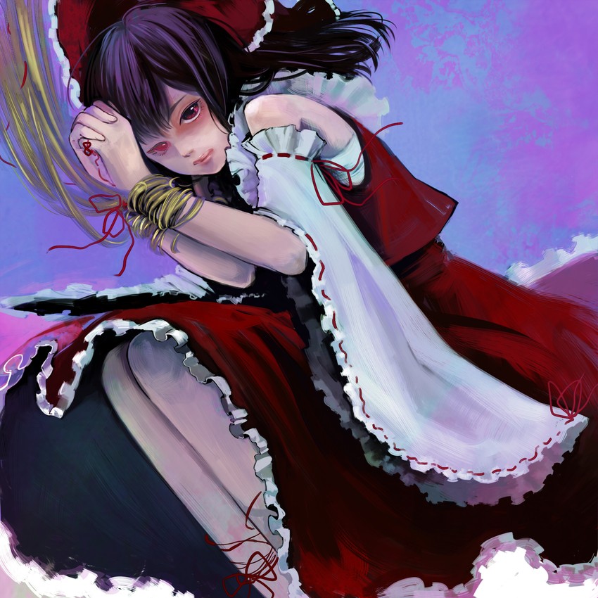 hakurei reimu (touhou) drawn by meiji_(charisma_serve)