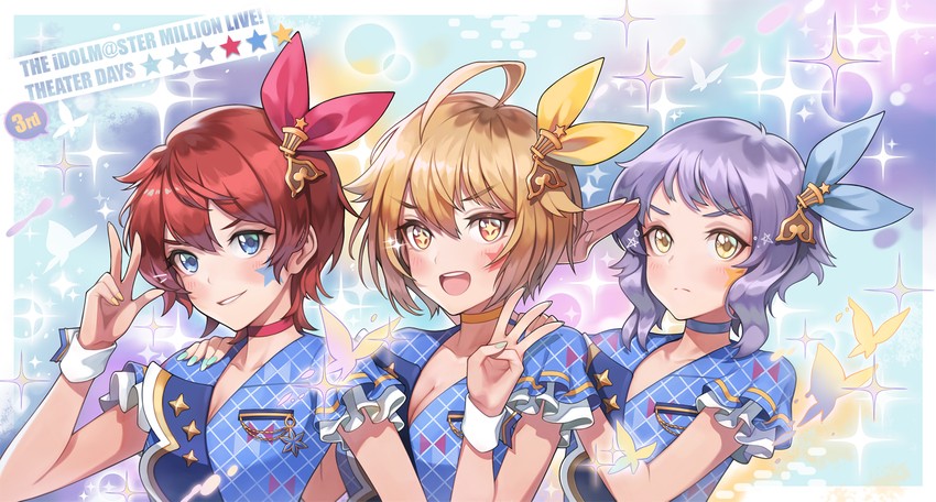makabe mizuki, ibuki tsubasa, and julia (idolmaster and 2 more) drawn by machi_(machi333)