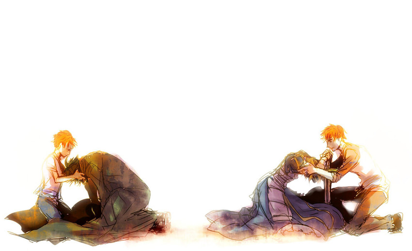artoria pendragon, saber, emiya shirou, and emiya kiritsugu (fate and 2 more) drawn by miya_(trustyou0902)