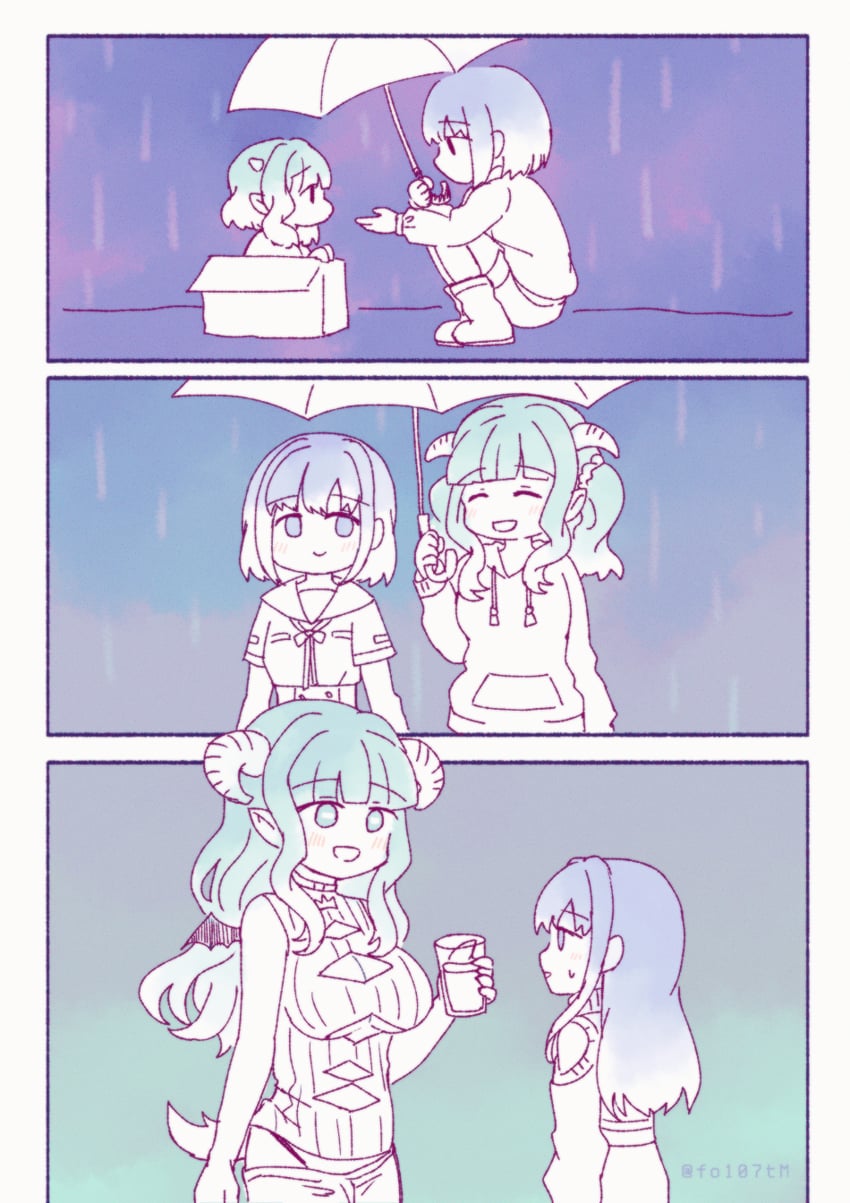 nanami yachiyo and futaba sana (mahou shoujo madoka magica and 1 more) drawn by totte