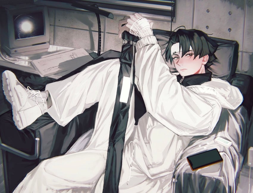 kazuma asogi (ace attorney and 1 more) drawn by ato_(ml_cc_g)